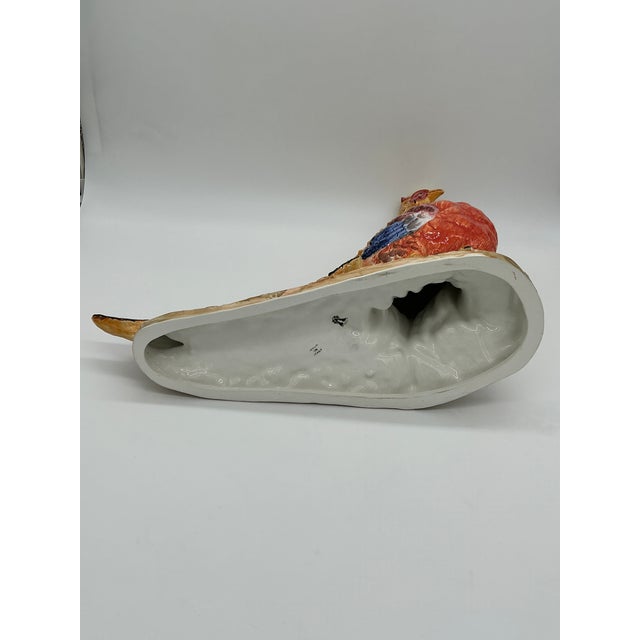 Abigails Italy Hand-Painted Porcelain Pheasant Figurine – Large Colorful Bird For Sale - Image 12 of 13