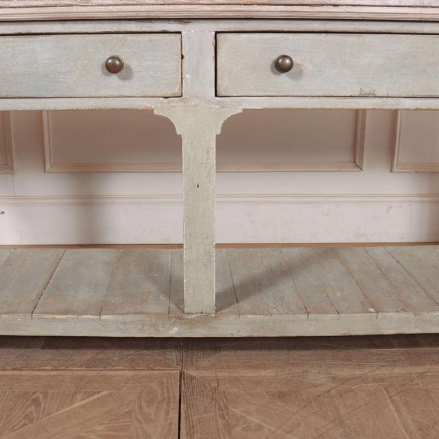 English Painted Potboard Dresser Base For Sale - Image 5 of 12