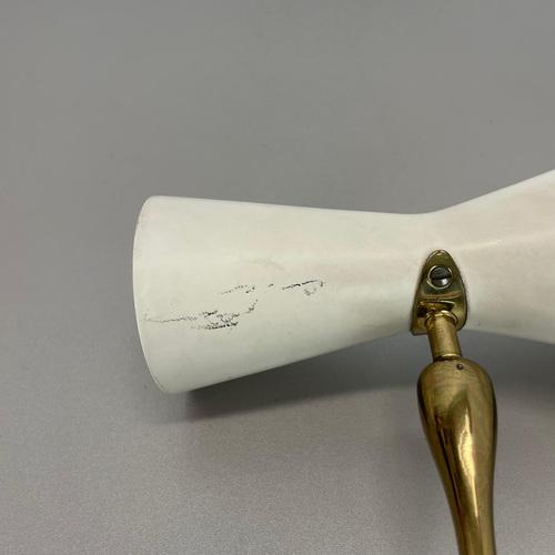 Brass and Metal Diabolo Theatre Wall Light in the style of Gio Ponti and Stilnovo, Italy, 1950s For Sale - Image 17 of 18