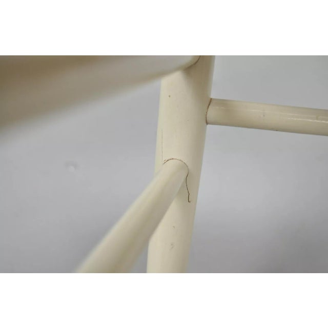 White Mid 20th Century Vintage Italian Modern Woven Rope White Gio Ponti Style Side Chair For Sale - Image 8 of 11