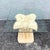 1990s Boho Chic Faux Bamboo Banana Leaf Glass Top Side Table For Sale - Image 5 of 6