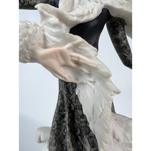 1980s Giuseppe Armani Signed Italian Sculpture “Skating Girl -Winter” For Sale - Image 9 of 12