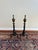 Mid 20th Century Pair of Antique Metal Andirons For Sale - Image 5 of 6