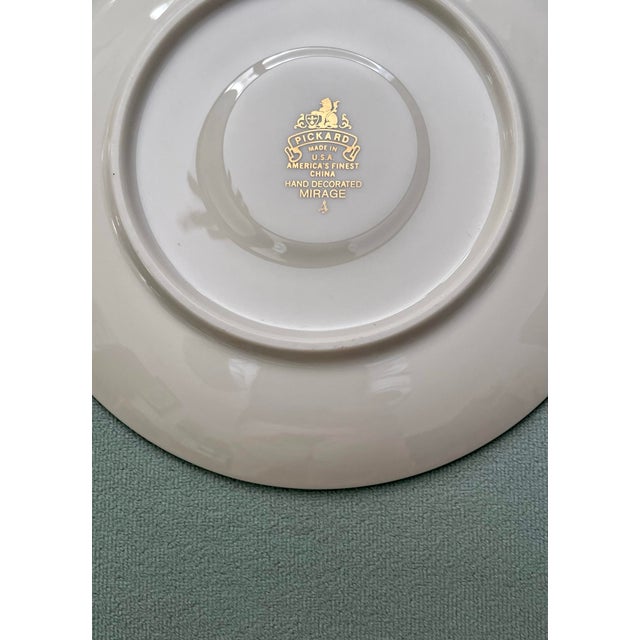 Ceramic Late 20th Century Pickard Mirage Teacup & Saucer For Sale - Image 7 of 8