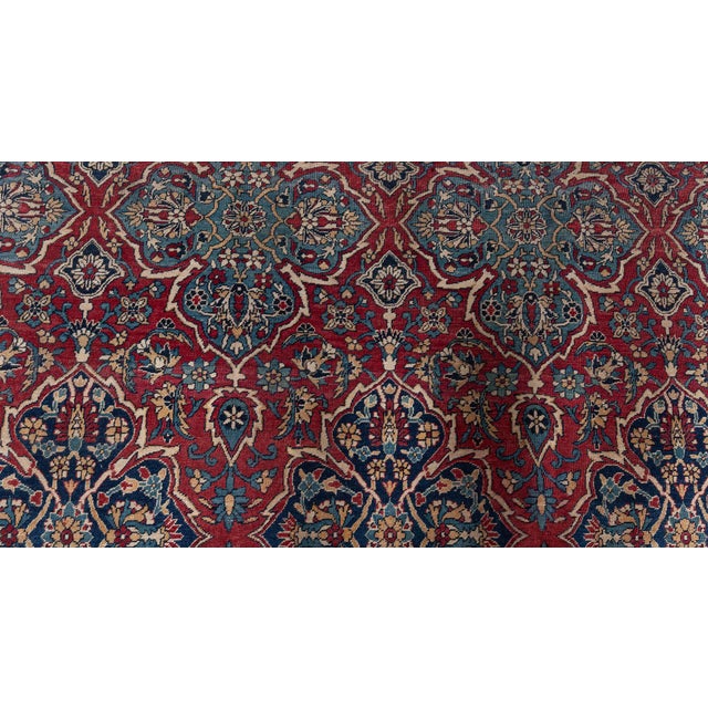 Textile Persian Kirman Rug For Sale - Image 7 of 10