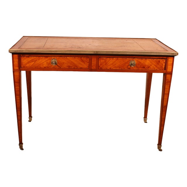 Louis XVI Marquetry Desk, 18th Century For Sale