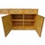 Mid-Century Modern John Widdicomb Campaign Burl Kneehole Credenza Desk For Sale - Image 3 of 13