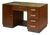 Desk in Oak with Green Linoleum Top and Base, Italy For Sale
