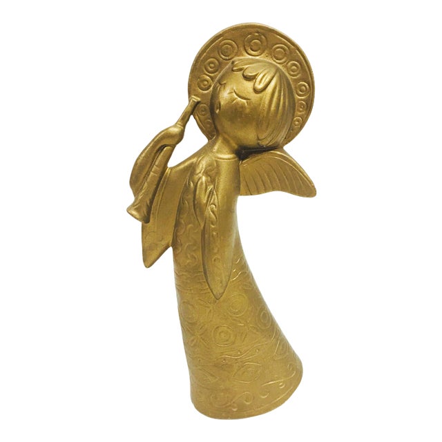 Vintage 1960s Paper Mache Christmas Angel For Sale