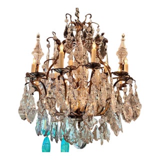 19th Century French Louis XV Style Crystal Chandelier For Sale