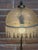 Metal Vintage Brass Beaded Glass Shade Floor Lamp, 1950s For Sale - Image 7 of 12
