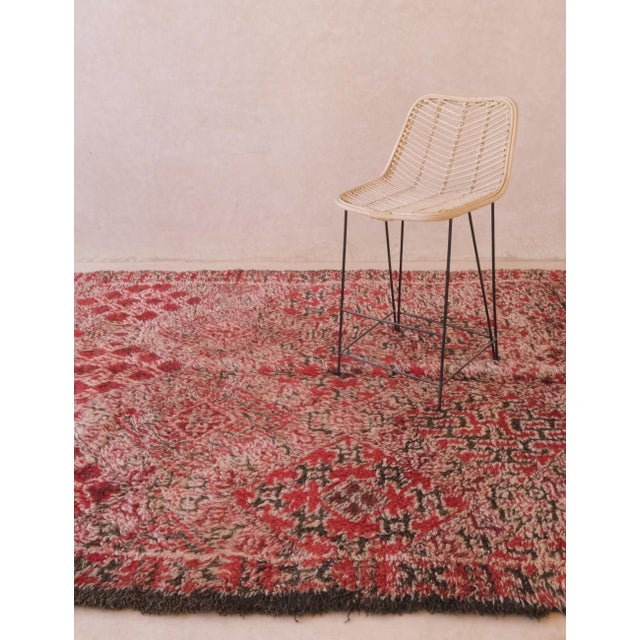 1980s Moroccan Wool Rug - 13.8 X 6.7 Ft For Sale - Image 10 of 11