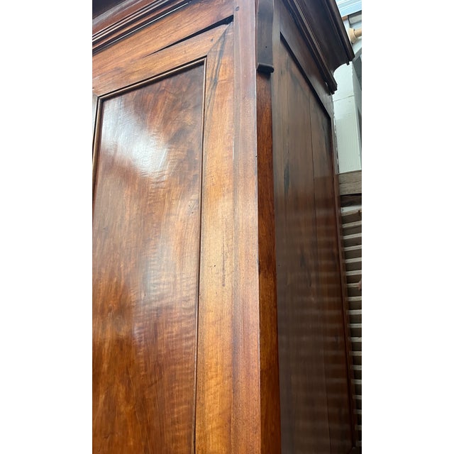 Early 19th Century French Walnut Chateau Armoire For Sale - Image 4 of 12