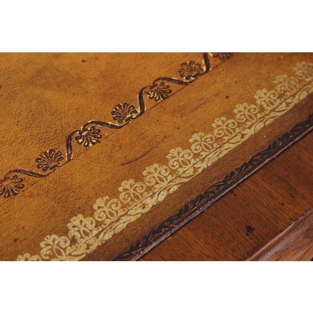 Maitland Smith Adams Style Paint Decorated Mahogany Carlton House Desk For Sale - Image 11 of 18