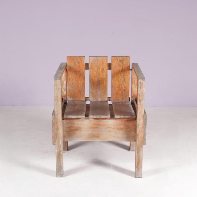 Teak Side Chair in the style of Rietveld, Netherlands, 1960s For Sale - Image 3 of 13