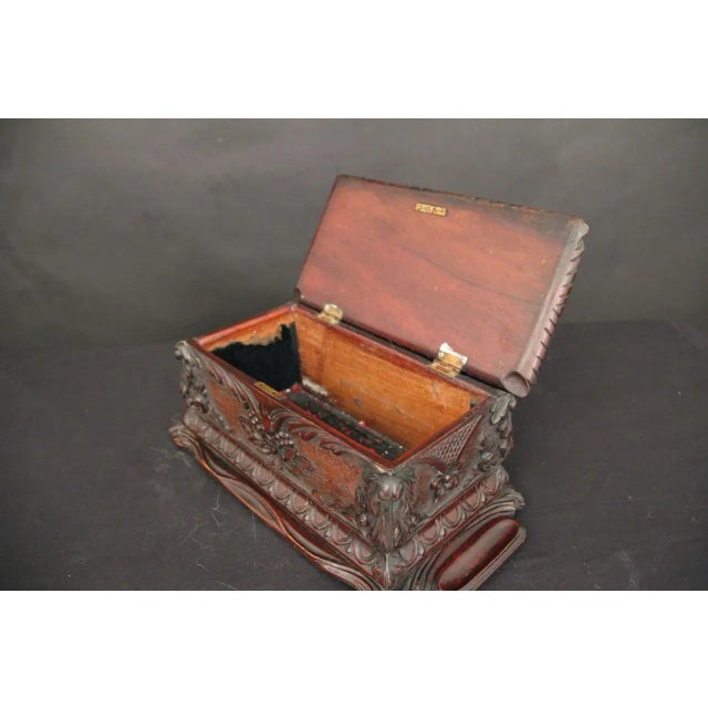 Antique Carved Box For Sale - Image 6 of 7