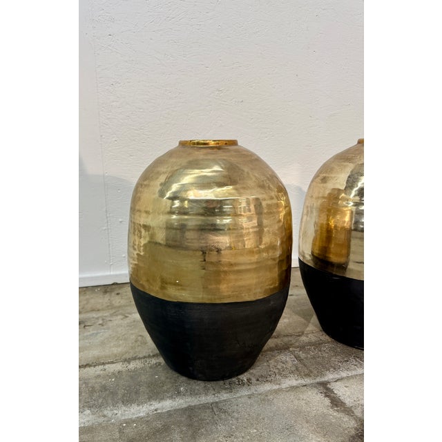 1970s Pair of Large Vases, Italy, 1970s For Sale - Image 5 of 6