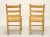 Mid 20th Century Mid 20th Century Oak Ladder Back Side Chairs With Rush Seats - Pair B For Sale - Image 5 of 10