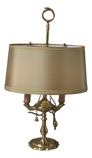 French Bouillotte Brass Table Lamp, 1970s