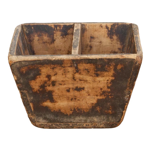Old Village Harvest Wood Box For Sale