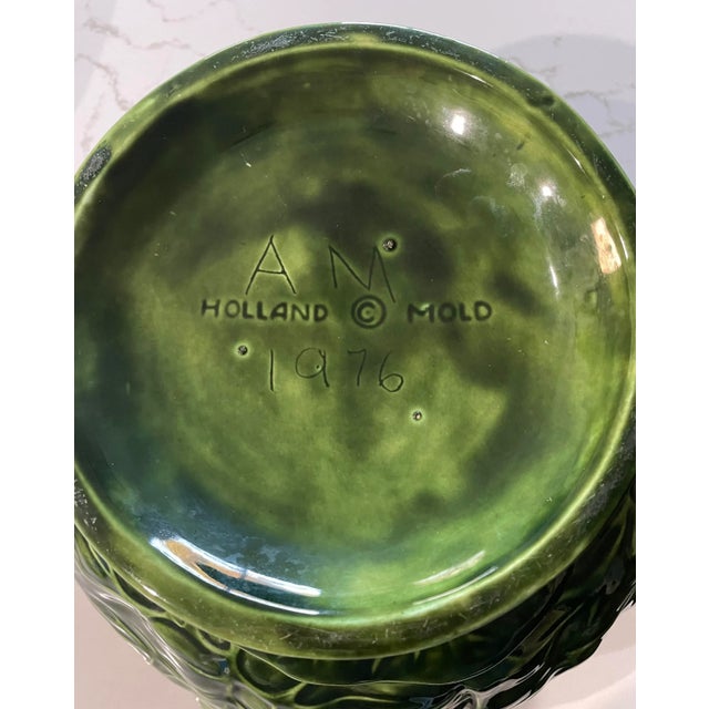 Vintage 1970s Holland Mold Ceramic Cabbage Bowl With Lid For Sale - Image 4 of 5