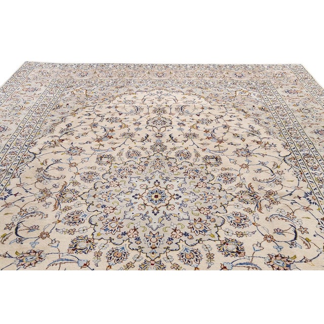 Vintage Kashan Rug, 2000s For Sale - Image 6 of 15
