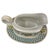Ceramic Vintage Set of Villeroy and Boch Basket Gravy Boat and Matching Under Plate For Sale - Image 7 of 11