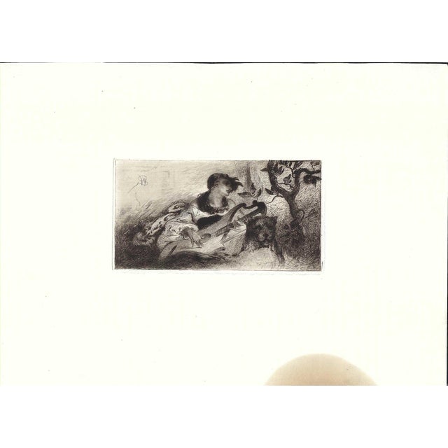 Traditional 1883 Walter Shirlaw Italia Etching For Sale - Image 3 of 3