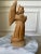 Rustic Vintage Handcarved Cubist Folk Art Wooden Angel Sculpture For Sale - Image 3 of 13