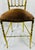 Chiavari 1960s Italian Chiavari Brass Chair With Velvet Seat For Sale - Image 4 of 6