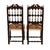 French Country Early 20th Century Antique Pair of French Walnut Spindle Country Chairs For Sale - Image 3 of 6