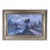 Antique 19th Century River Crossing Landscape Oil Painting in Victorian Gilt Frame For Sale