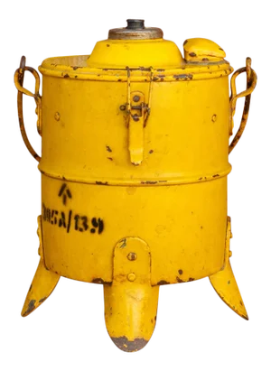 Bright Yellow Dolchi Railway Metal Lamp