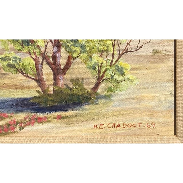 1960s Mid Century California Desert Palm Springs Landscape Painting For Sale - Image 5 of 8