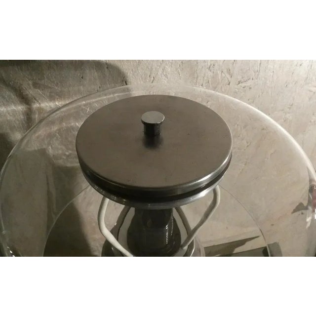 1980s Table Lamp with Transparent Lampshade, 1980s For Sale - Image 5 of 9