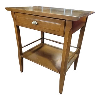 Mid Century Modern Maple and Birch Heywood Wakefield Nightstand/Side Table For Sale