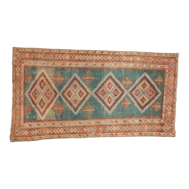 Vintage Distressed Malayer Rug - 4'4" x 7'5" For Sale