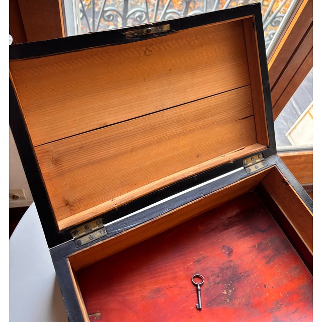 Wooden Brass Documents Box, 19th Century For Sale - Image 14 of 18