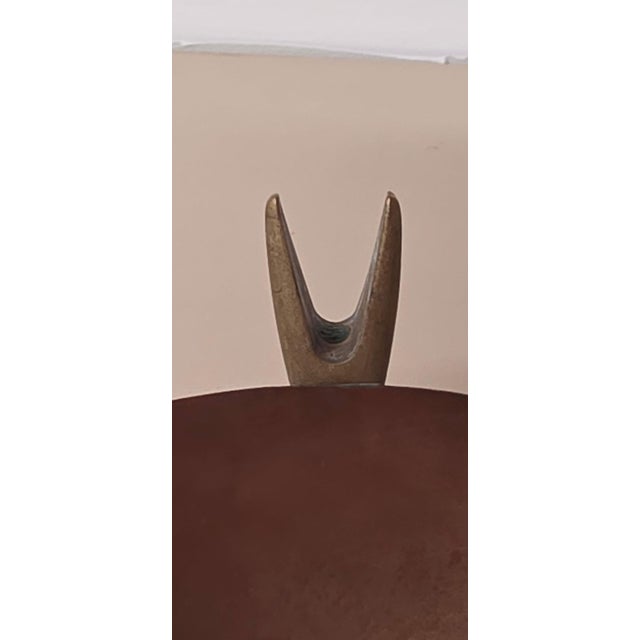 Carl Auböck Carl Auböck Workshop Brass & Copper Standing Ashtray for Illums Bolighus, 1950s For Sale - Image 4 of 5