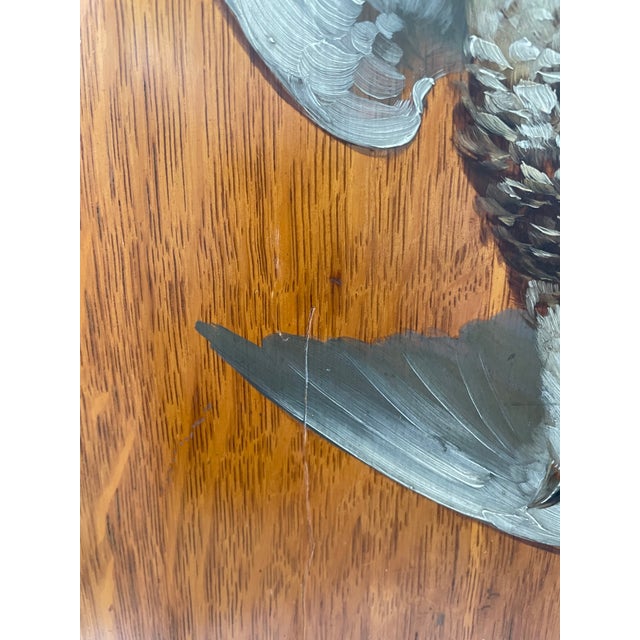 Antique Still LIfe Painting of Game Birds Ducks After the Hunt Clarence E. Braley. Boston. 27” For Sale In San Francisco - Image 6 of 8