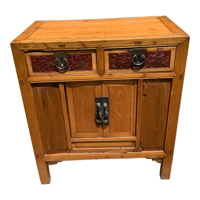 Antique Late Qing Dynasty Chinese Cabinet For Sale