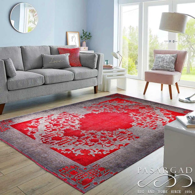 Pasargad DC Handmade Wool Rug For Sale - Image 4 of 4
