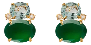 Agnes Studs, Multicolor, Pierced