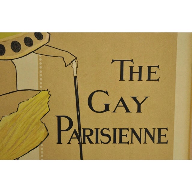 Late 19th Century Hyland Ellis "The Gay Parisienne" Framed Lithograph Print Les Maitres De lAffice For Sale - Image 5 of 12