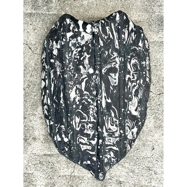 Vintage Italian Scagliola Artisanal Pigmented Plaster Turtle Shell For Sale - Image 17 of 17
