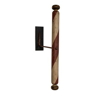 Antique Barber's Pole Trade Sign, Late 19th Century For Sale