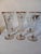 Vienna Secession Style Glassware with White Enamel Painting by Gruppe Kunsthandwerk Gallauner, Austria, Set of 6 For Sale - Image 3 of 6