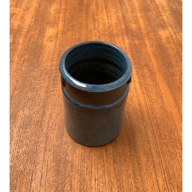 Mid-Century Scandinavian Studio Pottery Vase with Seal Ornament, 1960s For Sale - Image 6 of 18