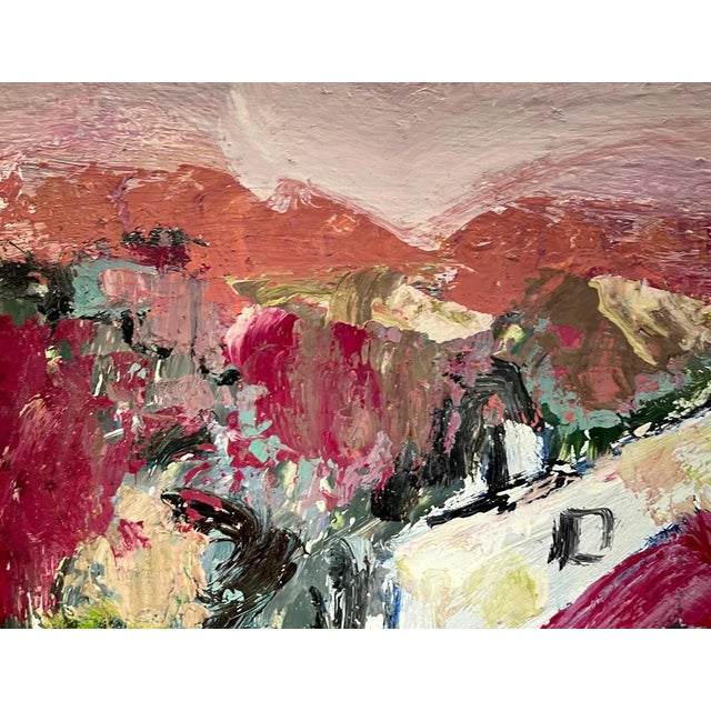 Modern Jean Krille, Landscape 120, Oil on Masonite For Sale - Image 3 of 11