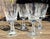Beautiful set of four authentic Waterford Crystal water goblets in the classic Rosslare pattern. The Rosslare pattern...
